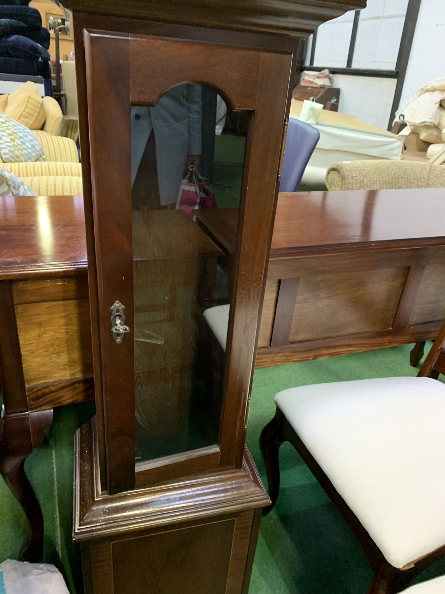 Modern mahogany longcase clock by Richard Broad of Bodmin, Cornwall. - Image 3 of 3