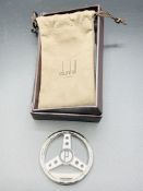 New Dunhill money clip in the form of a steering wheel, marked 925