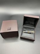 New Dunhill gold and silver coloured tie clip