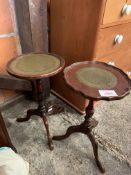 Two reproduction wine tables