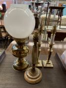 Brass table lamps