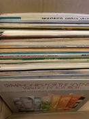 Two boxes of classical / easy listening LP's