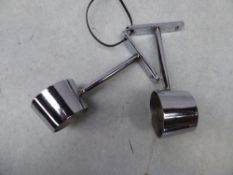 Pair of whitemetal lamp brackets - carries VAT