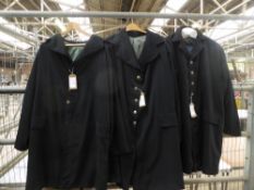 4 black Coachman's coats - carries VAT