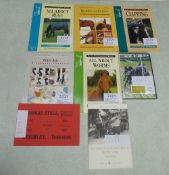 8 assorted horse-related books