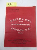 Harness & Saddlery catalogue by Rawle of London.