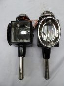 Pair of carriage lamps - carries VAT.