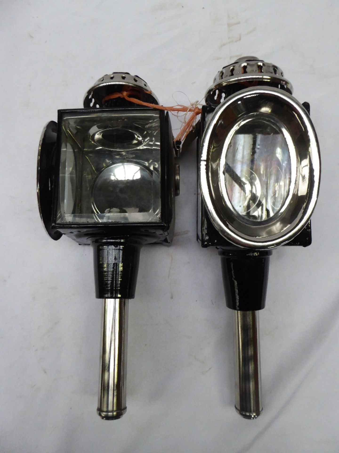 Pair of carriage lamps - carries VAT.