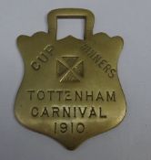 Horse brass - 1910 Tottenham Carnival Cup Winners.