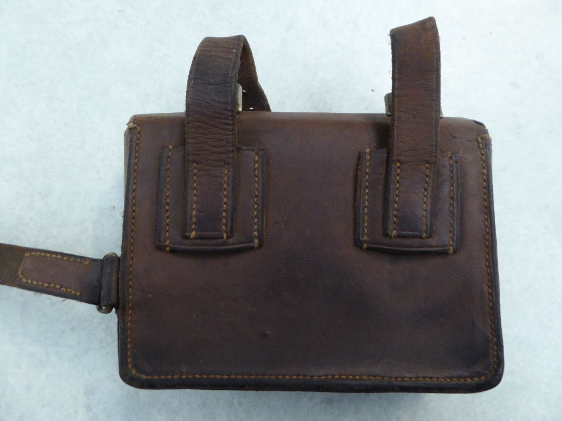 Leather sandwich case - carries VAT. - Image 2 of 3