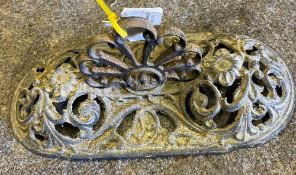 Cast iron lid off a Queenie stove