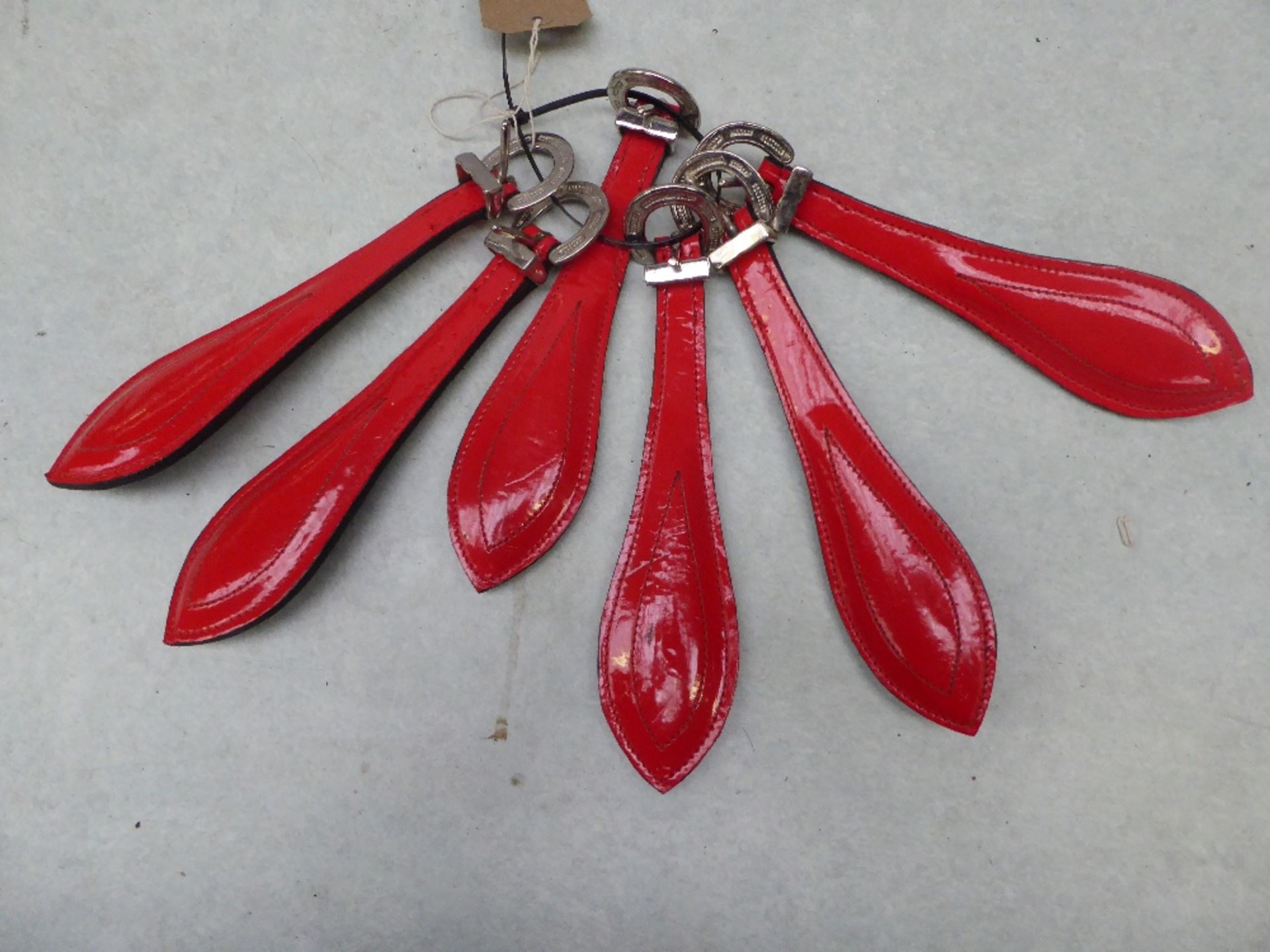 Set of red kidney beaters - carries VAT.