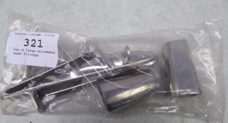 Set of large whitemetal shaft fittings - carries VAT