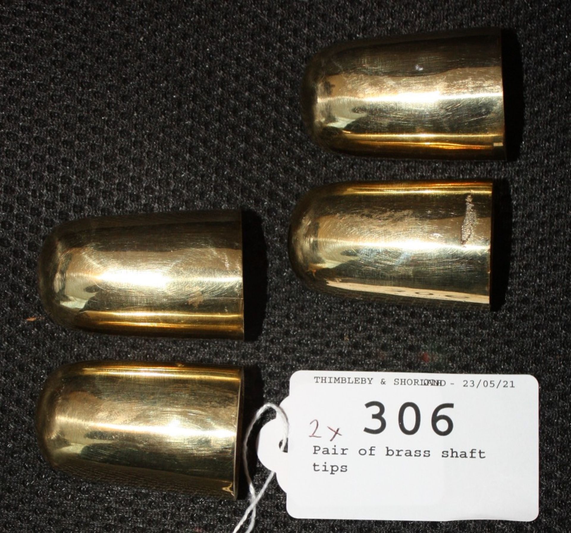 2 pairs of brass shaft tips.