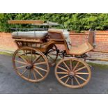 WAGONETTE to suit 15hh. An attractive vehicle finished in natural varnished wood.