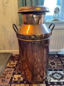 10 gallon copper milk churn.