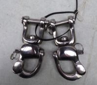 Pair of quick release shackles - carries VAT