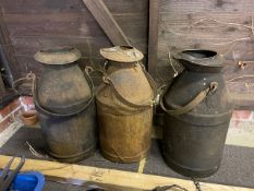 3 x 5 gallon cream churns