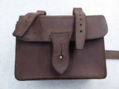 Leather sandwich case - carries VAT.