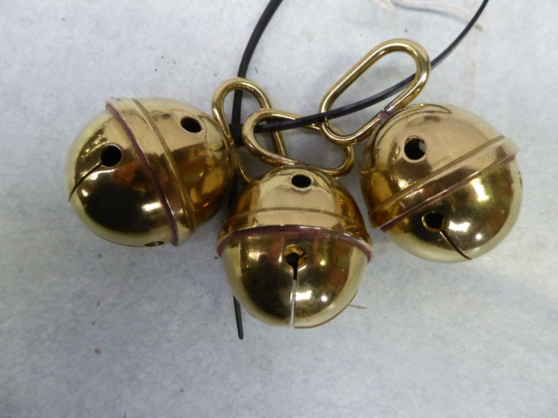 3 round harness bells - carries VAT.