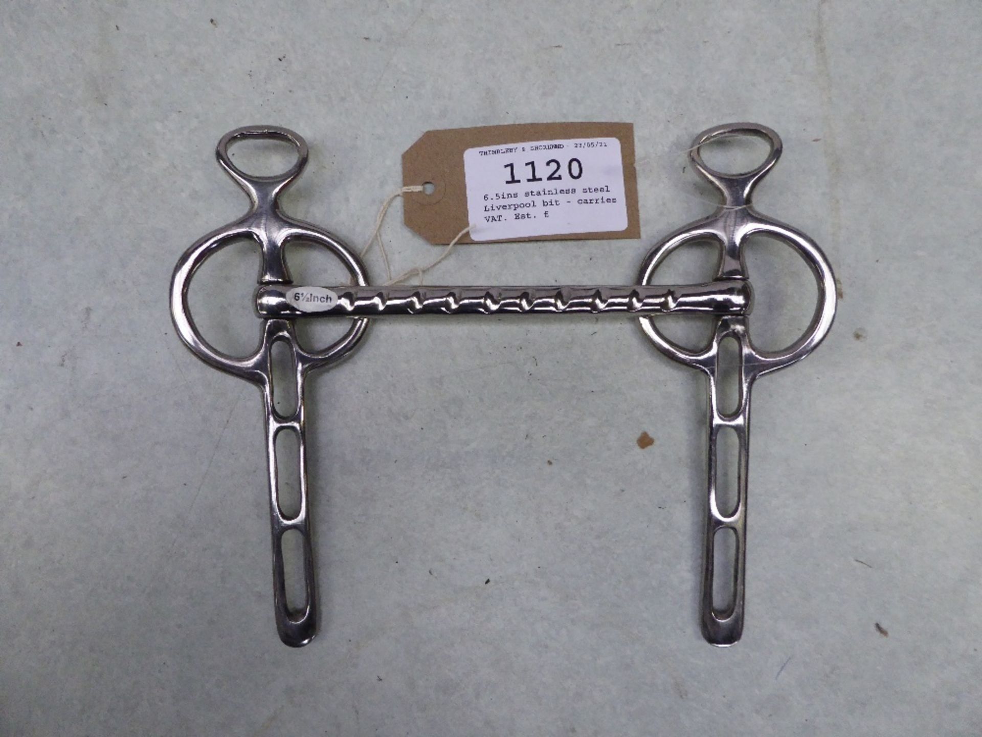 6.5ins stainless steel Liverpool bit - carries VAT.