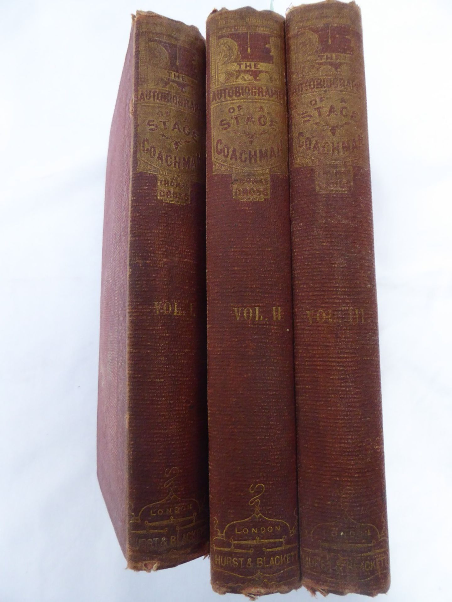 The Autobiography of a Stage-Coachman by Thomas Cross, published 1861, in 3 volumes
