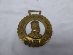 Stamped royalty brass - Edward VII.