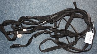 Libbys Click full size riding bridle and reins.