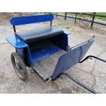 TWO-WHEEL CART to suit 10.2hh donkey or small pony. An ideal cart for a beginner.