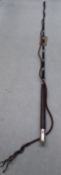 Dealer's whip with thong, 48ins long - carries VAT.