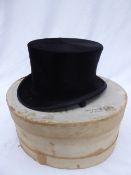 Black silk top hat by Scott & Co., Piccadilly, London,