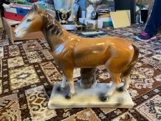 Large ceramic horse figure