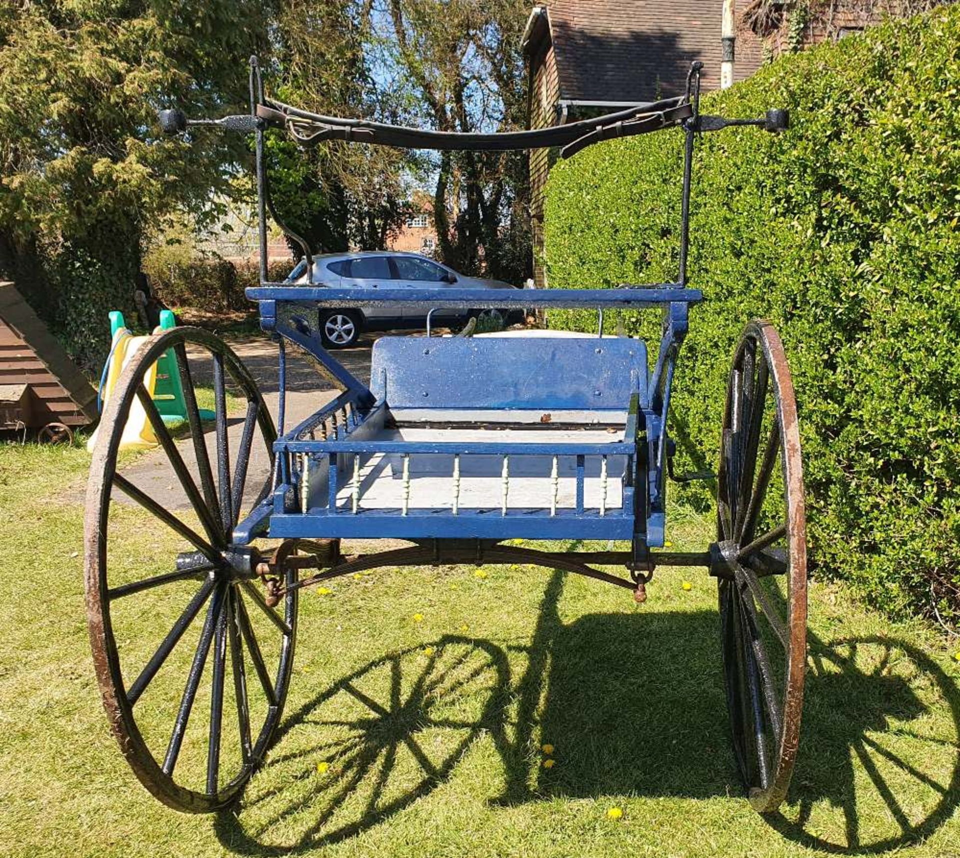 ROAD CART, painted blue to suit 14.2 to 15.2hh - Image 3 of 3