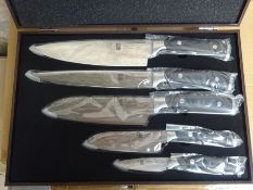 Five piece knife set