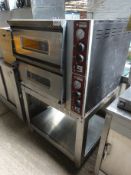 Diamond 2 deck pizza oven on stand