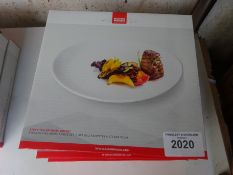 Three boxes of Ruhn Rikon two piece set 30cms steak plates.