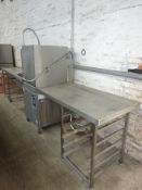 Comenda C1300E BT pass through dishwasher 415v, with end tables and sink with pot wash tap.