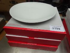 Three boxes of Ruhn Rikon two piece set 30cms steak plates.