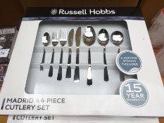 44 piece Russell Hobbs Madrid cutlery set.