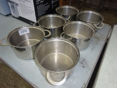 6 cooking pots