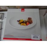 Three boxes of Ruhn Rikon two piece set 30cms steak plates.