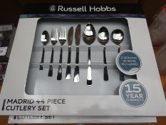 44 piece Russell Hobbs Madrid cutlery set.
