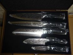 Five piece knife set