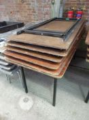 6 wooden folding tables