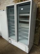 Lowe G6 twin door display freezer.