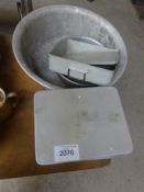 Mixing bowl and trays