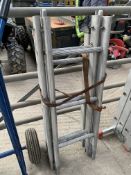 Four section aluminium ladder