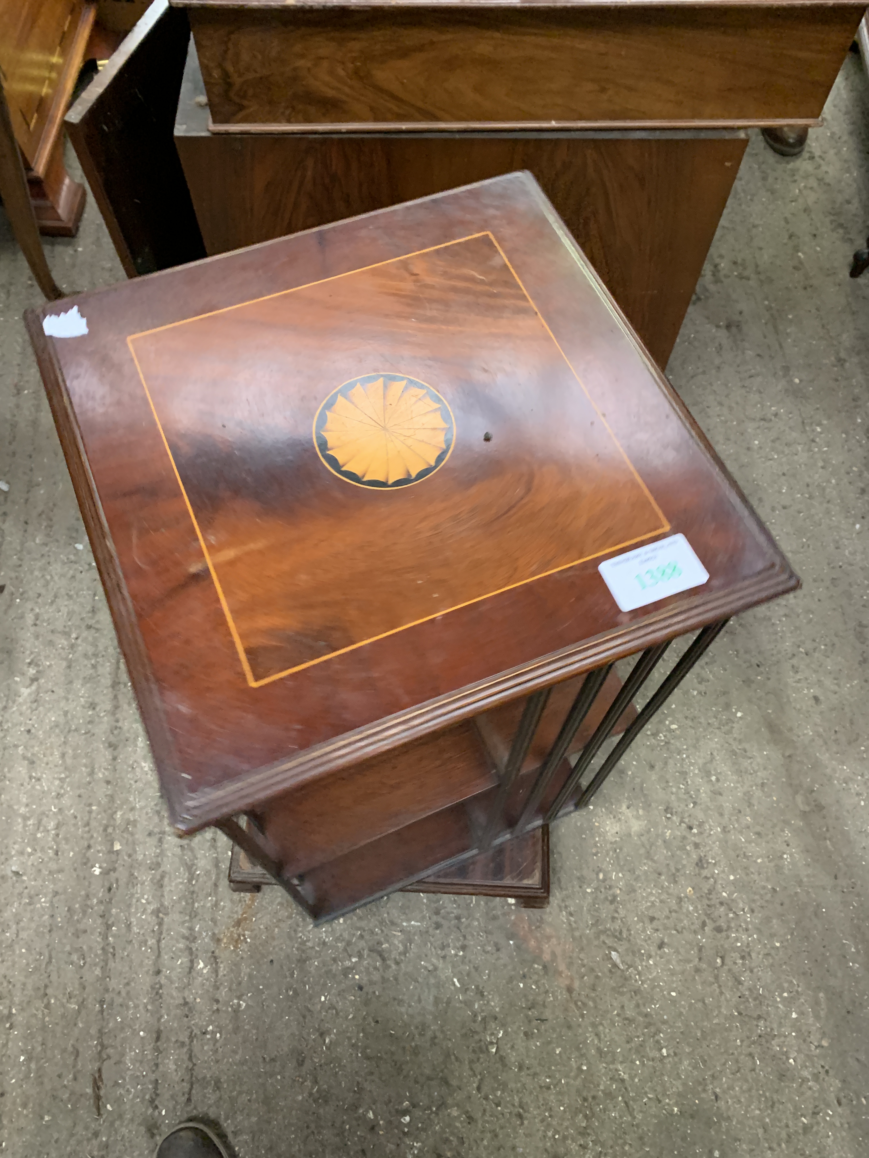 Mahogany revolving bookcase - Image 3 of 5