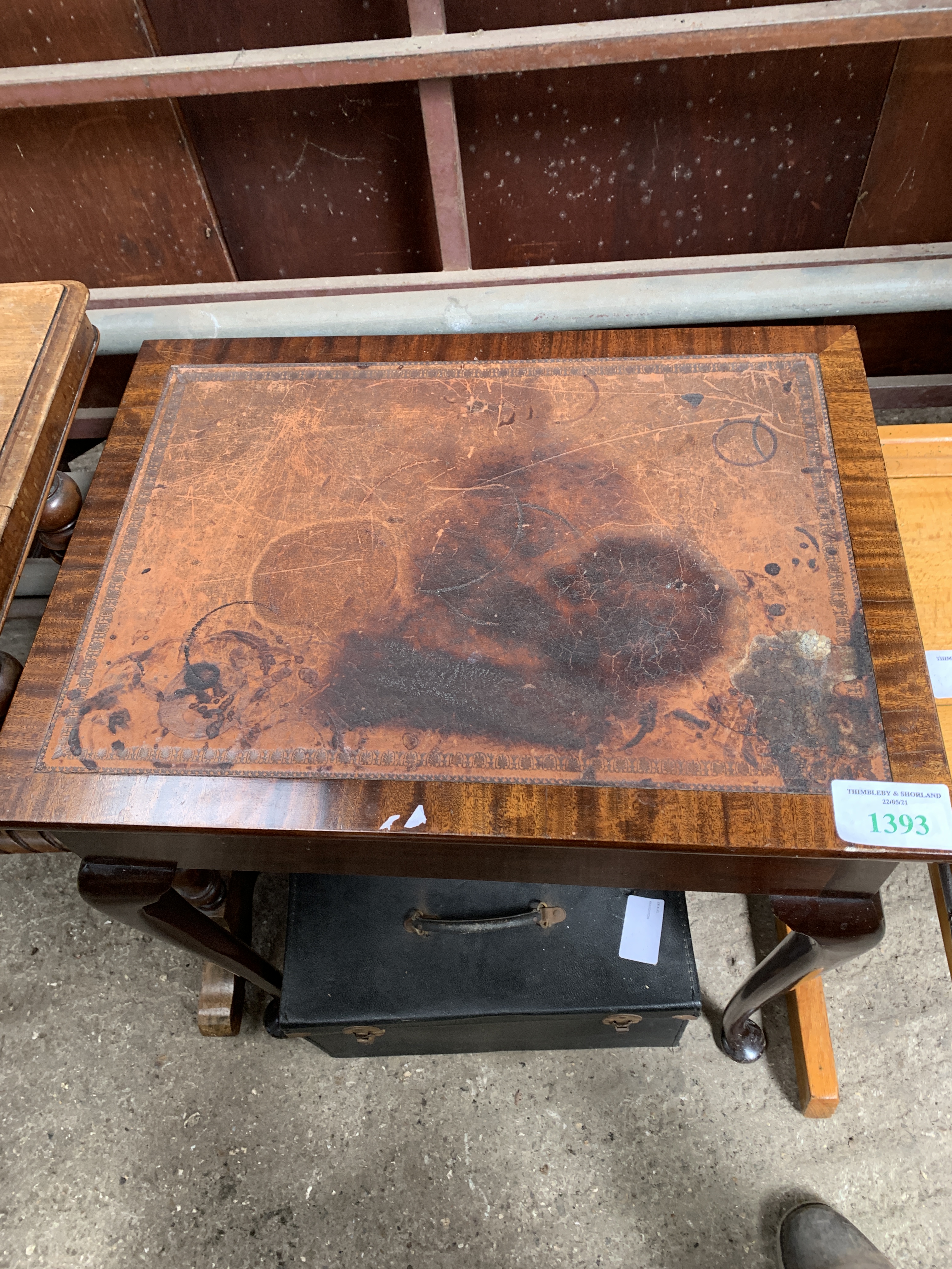 Mahogany writing table