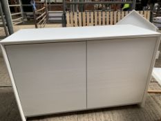 Calligaris white 2 door cupboard